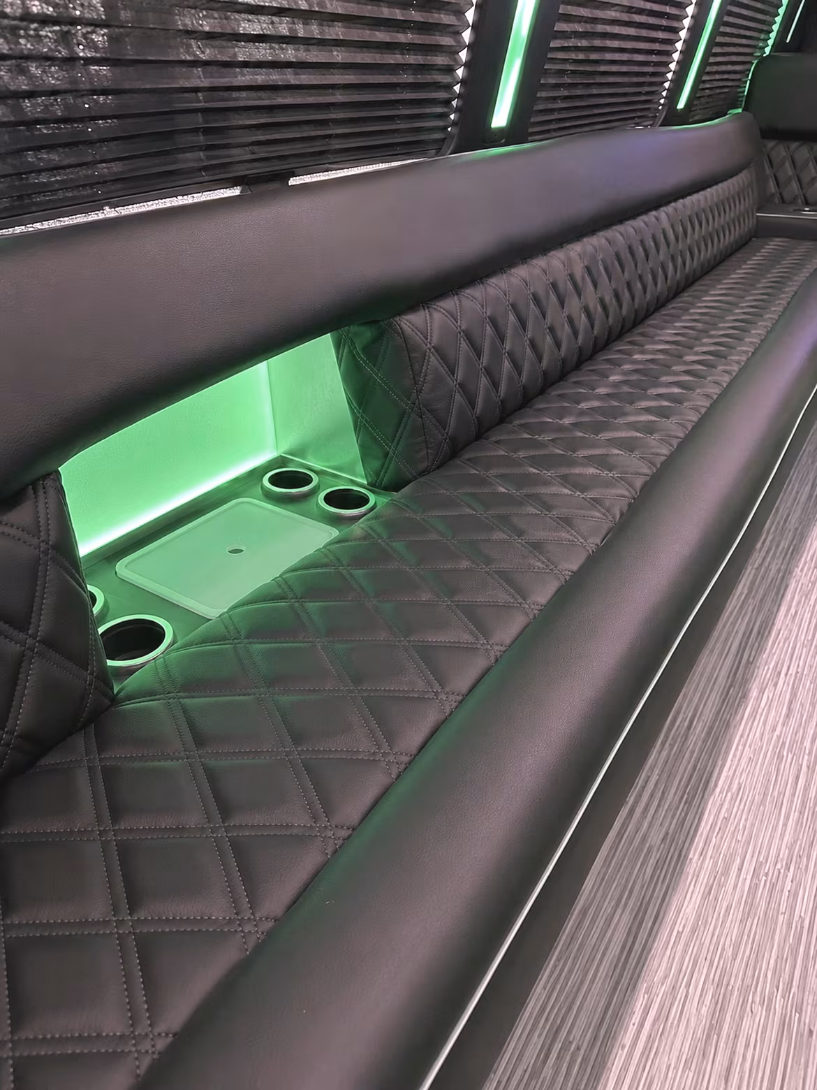 18 Passenger Party Bus Inside