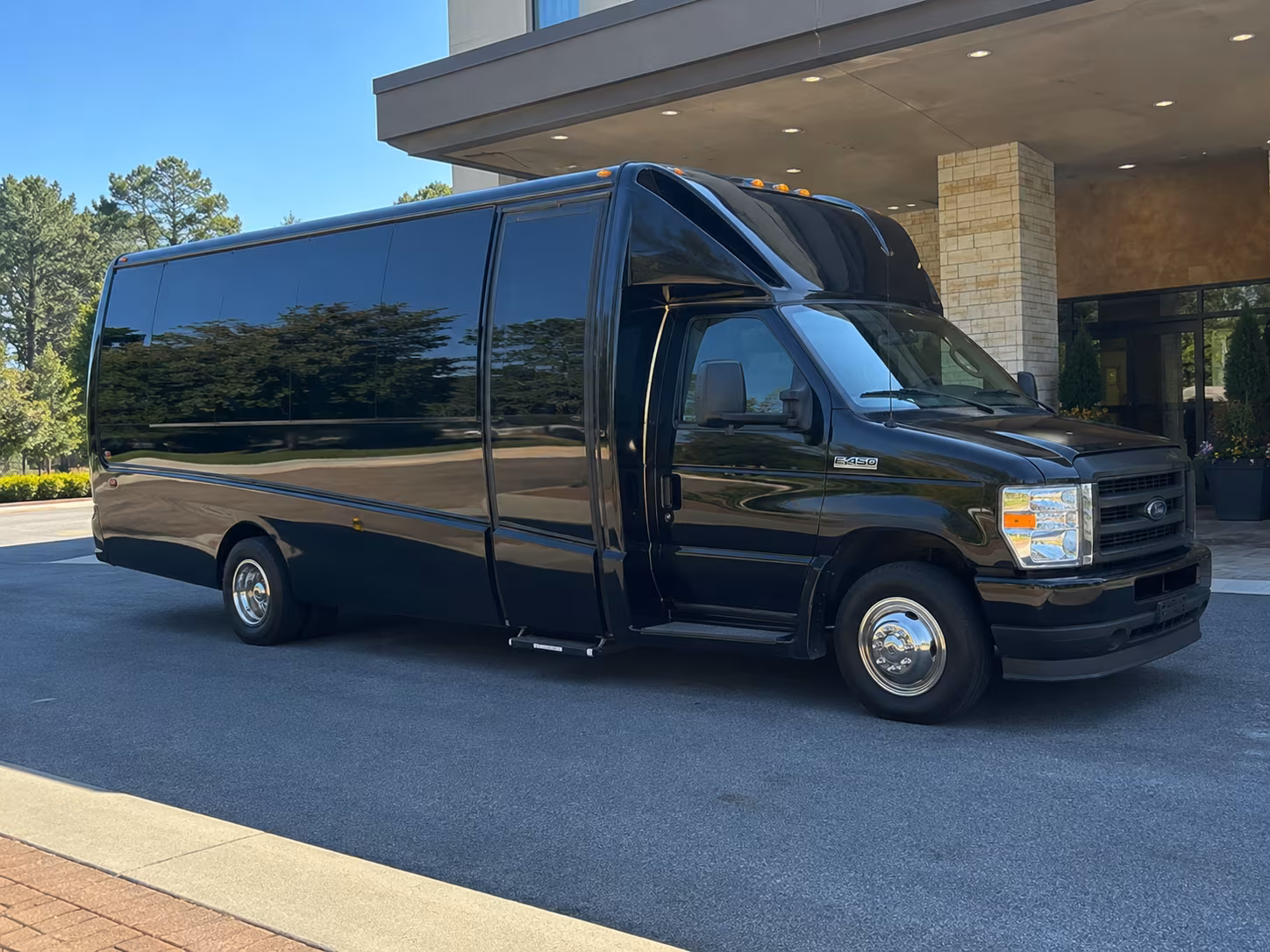 Garland Airport Shuttle & Transportation party bus exterior