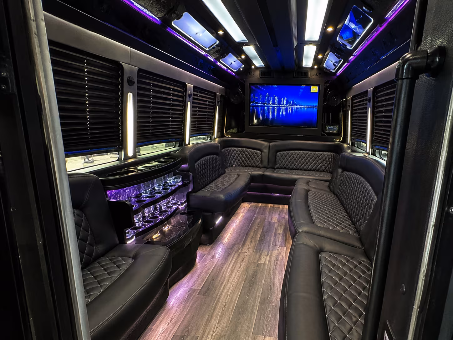 Garland Bachelor & Bachelorette Transportation party bus exterior