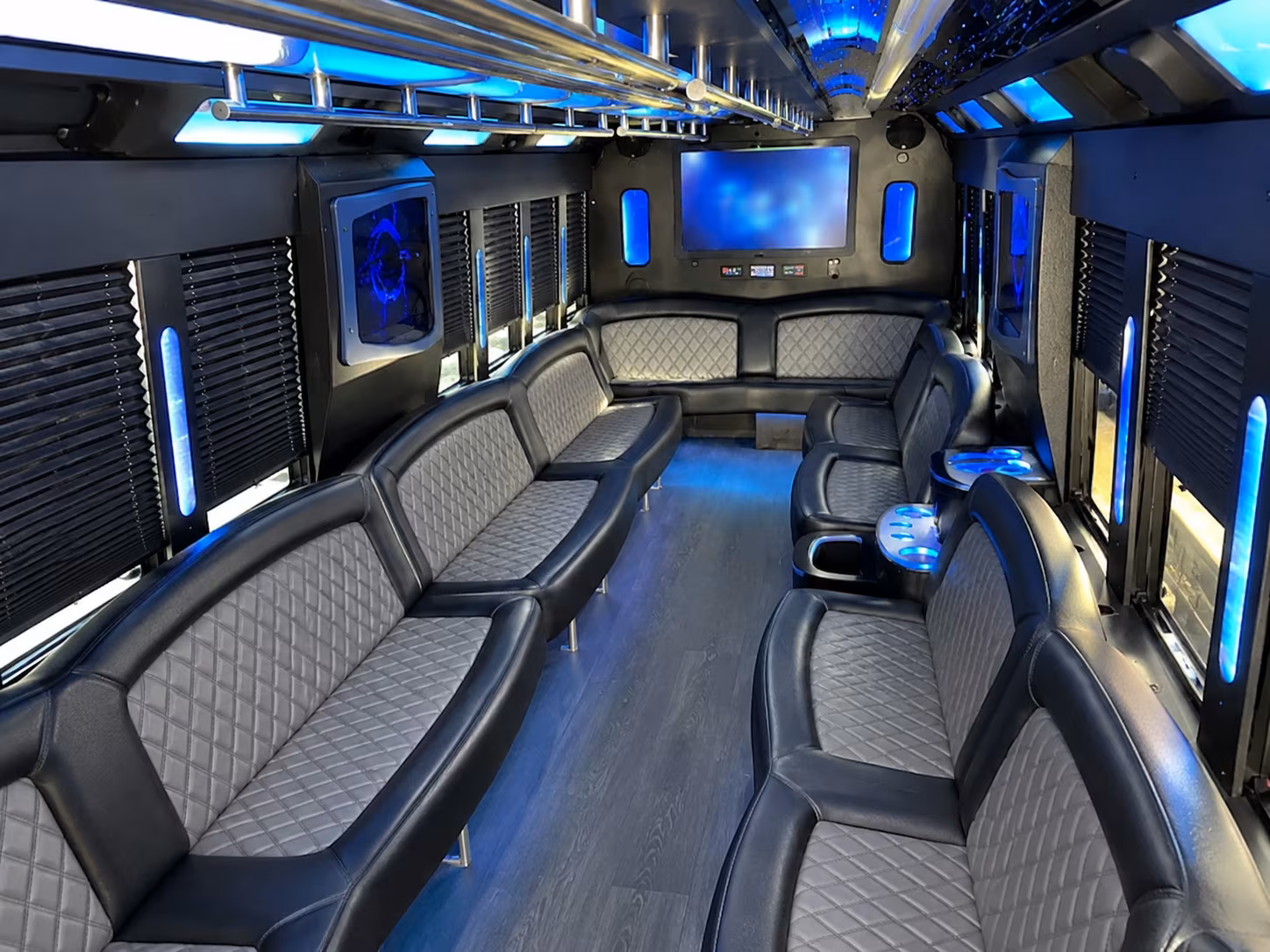 Garland Bachelor & Bachelorette Transportation party bus exterior