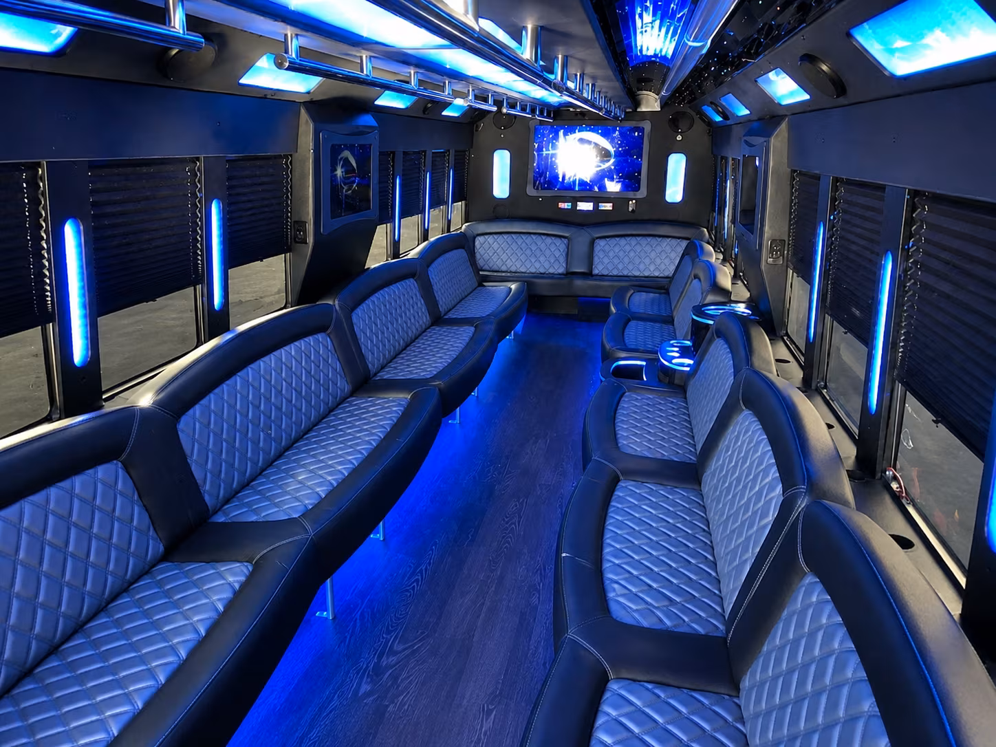 Garland Bachelor & Bachelorette Transportation party bus exterior