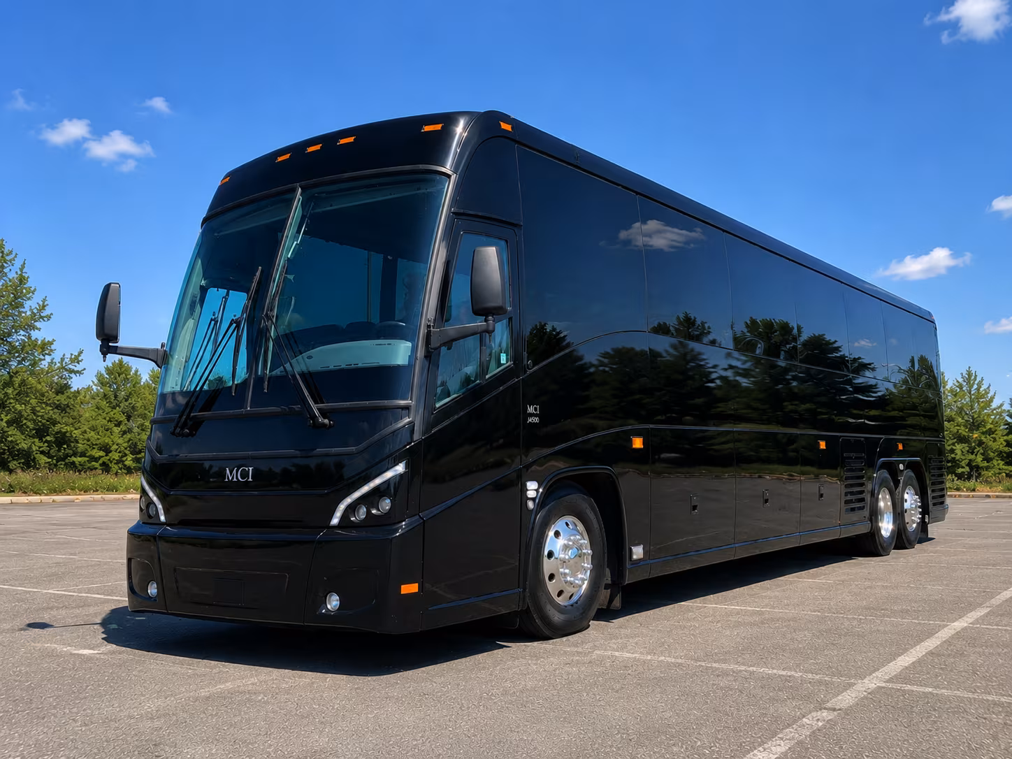 Garland Corporate Transportation party bus exterior
