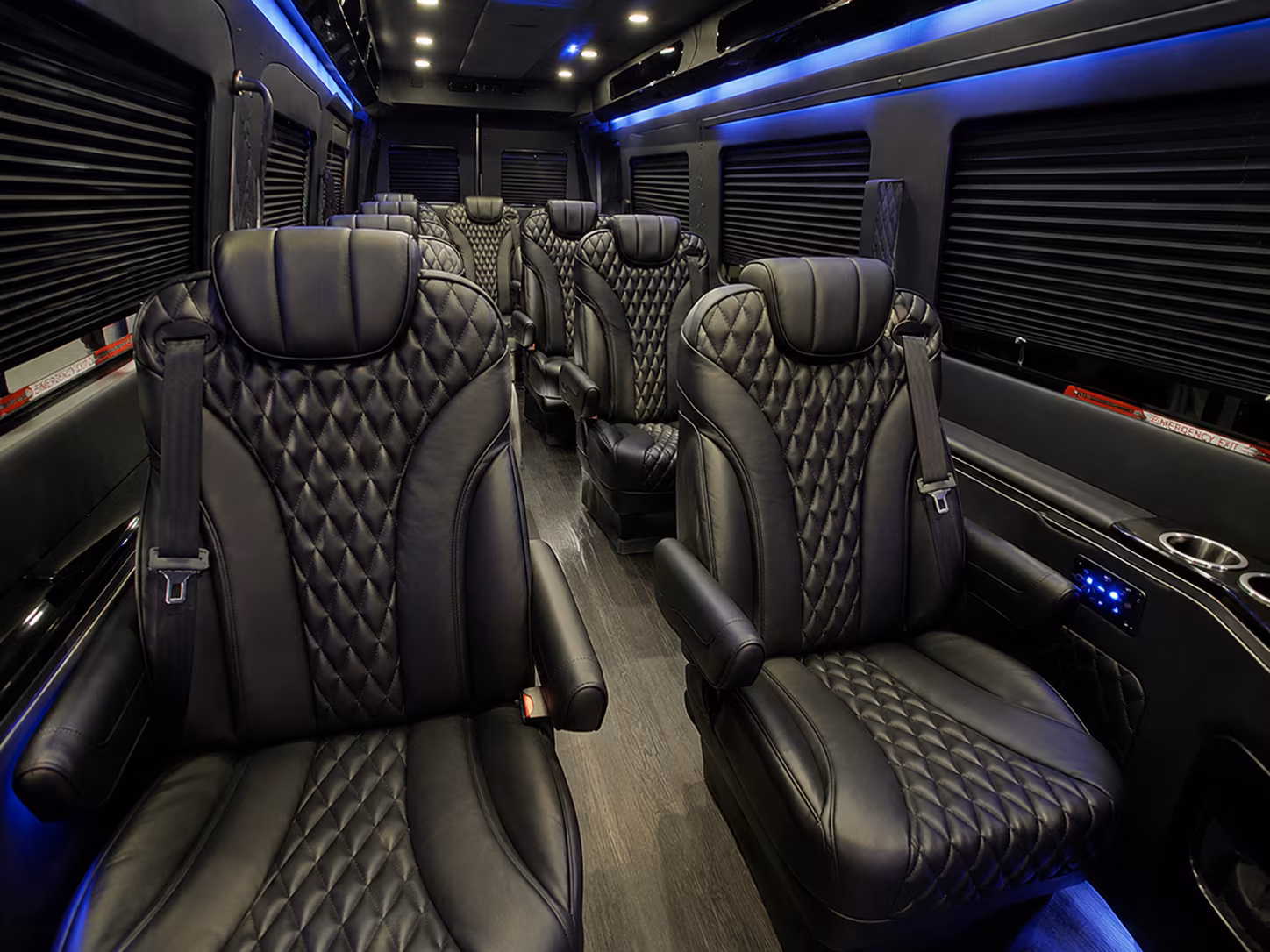 Garland Corporate Transportation party bus exterior