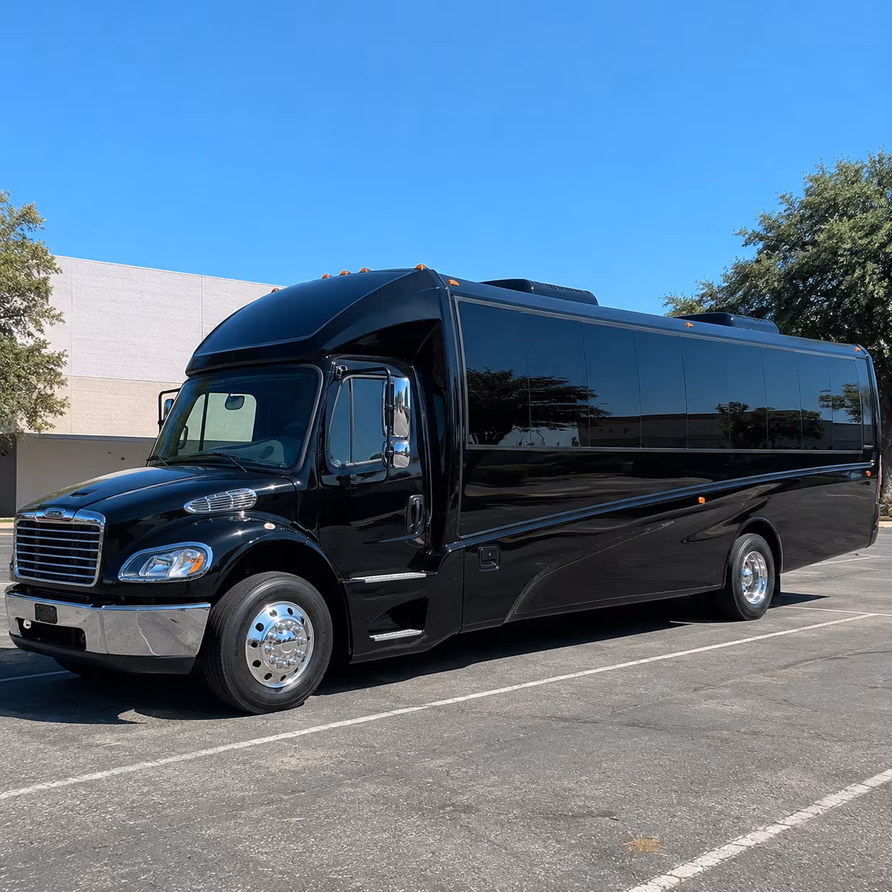 Garland Corporate Transportation party bus exterior