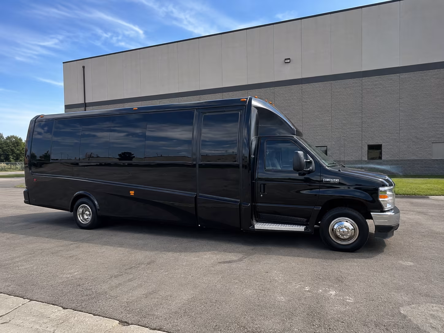Garland School Event Transportation party bus exterior