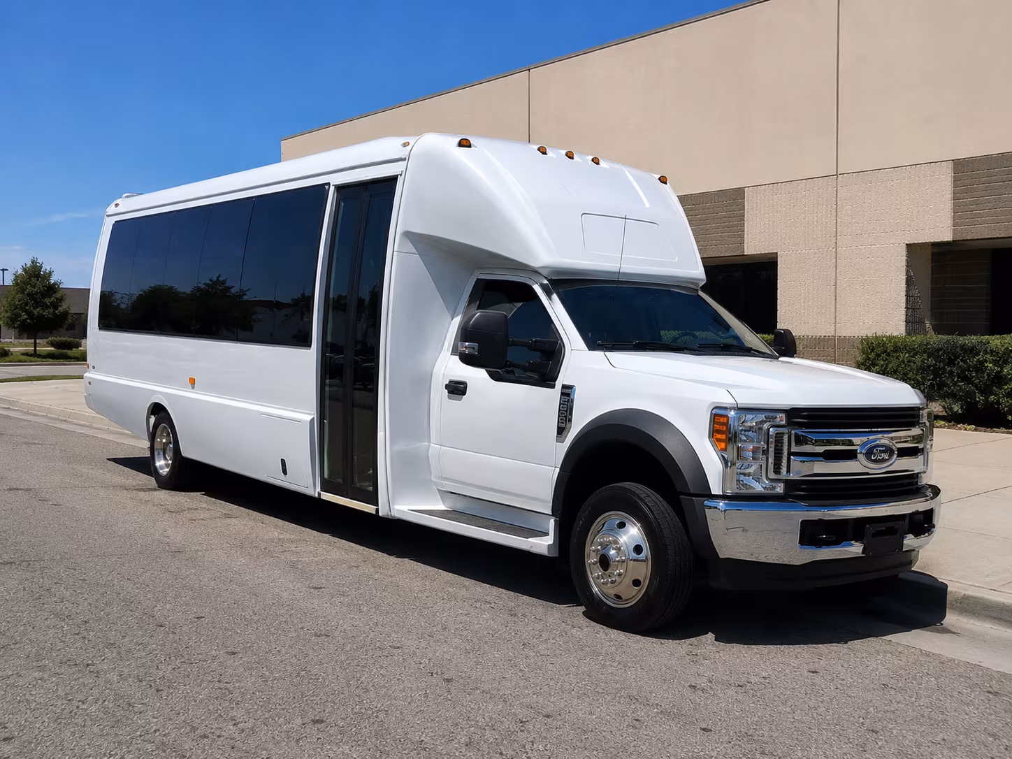 Garland School Event Transportation party bus exterior