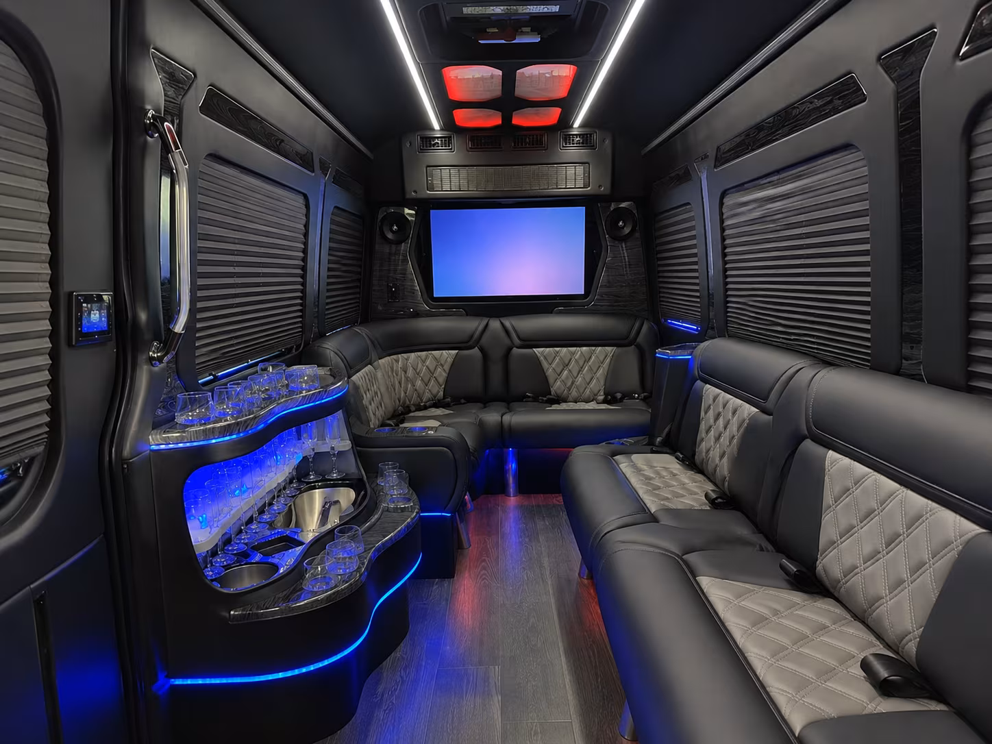 14 Passenger Sprinter Limo Interior