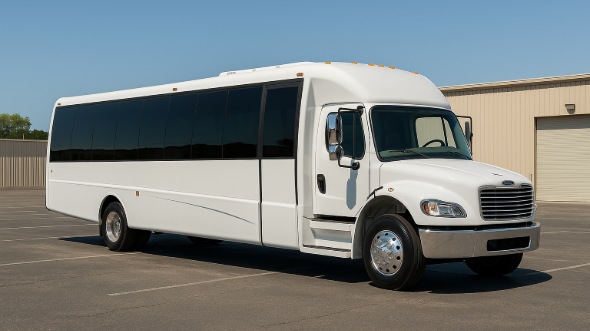 Exterior of Charter Bus Company Carrollton's 25 Passenger Party Bus in Carrollton