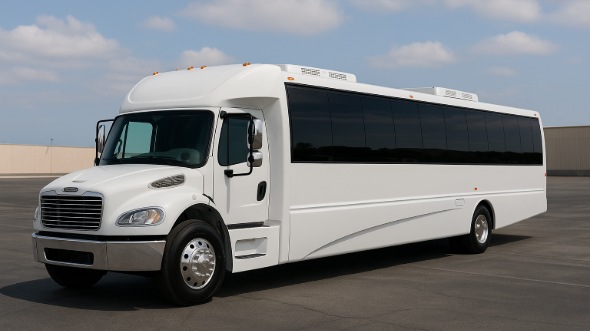 Exterior of Charter Bus Company Wylie's 25 Passenger Party Bus in Wylie