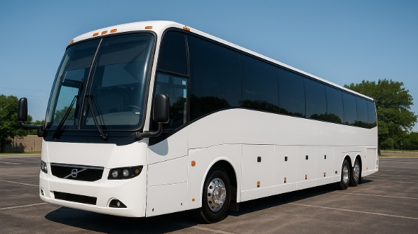 Exterior of Charter Bus Company Garland's 40 Passenger Charter Bus in Garland