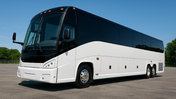 Exterior of Charter Bus Company Dallas's 40 Passenger Party Bus in Dallas