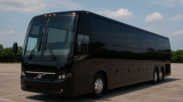 Exterior of Charter Bus Company Garland's 48 Passenger Charter Bus in Garland