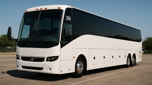 Exterior of Charter Bus Company Garland's ADA Charter Bus in Garland